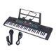 thumbnail image 5 of Teclado Piano Teclado electrónico digital con micrófono Teclado de música digital multifuncional para principiantes de, 5 of 9