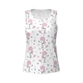 thumbnail image 4 of Fotbe Cute Poodle Dog Womens Loose Fit Casual Flowy Slim-Fit Tank Tops Athletic Round Neck Trendy Sleeveless Summer Tops for Gym and Yoga-Medium, 4 of 9