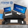 thumbnail image 2 of FITUEYES Convertisseur de Bureau Debout 36 Pouces, Rehausseur de Moniteur Double Réglable en Hauteur pour Ordinateur Portable, Poste de Travail Assis-Debout avec Large Plateau pour Clavier, Noir, 2 of 7