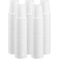 TRAHOO[3 oz. 500 Count White Disposable Plastic Cups Small