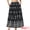 Black, variant on DARING DIVA Women's Ruffle Hem A Line Flared Long Skirts XS White