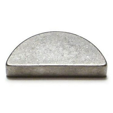 6mm x 11mm Zinc Plated Steel Woodruff Keys (4 pcs.)
