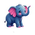 thumbnail image 5 of cartoon Elephant Stickers, Waterproof Elephant Sticker for Water Bottle Laptop Phone Cases Planner Skateboard Luggage Helmet Party Favor Decor, Ideal for Adults Teens Teacher Rewards, 5 of 9