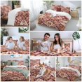 thumbnail image 5 of Bohemia Ethnic Style Bedding Duvet Cover Set Full Size 4 Pieces Retro Southwest Pattern Red Bedding Set with Zipper Closure, 1 Comforter Cover 86x86 Inches 1 Flat Sheet & 2 Pillow Cases, 5 of 7