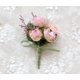 thumbnail image 4 of Rose Boutonniere Ojales Corsage Novio Artificial Rose Wedding Flowers Broche Prom Party Suit Decoración, Paquete de 2, Pink Sincero Hogar, 4 of 4