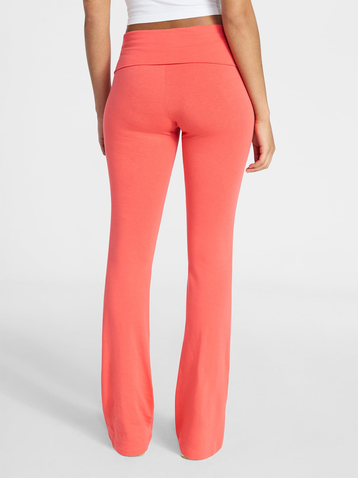 No Boundaries Flare Pants with Foldover Waistband, 32'' Inseam, Women's and Women's Plus XS-XXL