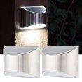 thumbnail image 1 of Cergrey Stainless Steel Solar Fence Security Lights Light‑Control Step Wall Lamp for Outdoor Use,Outdoor Wall Light,Solar Step Lights, 1 of 8