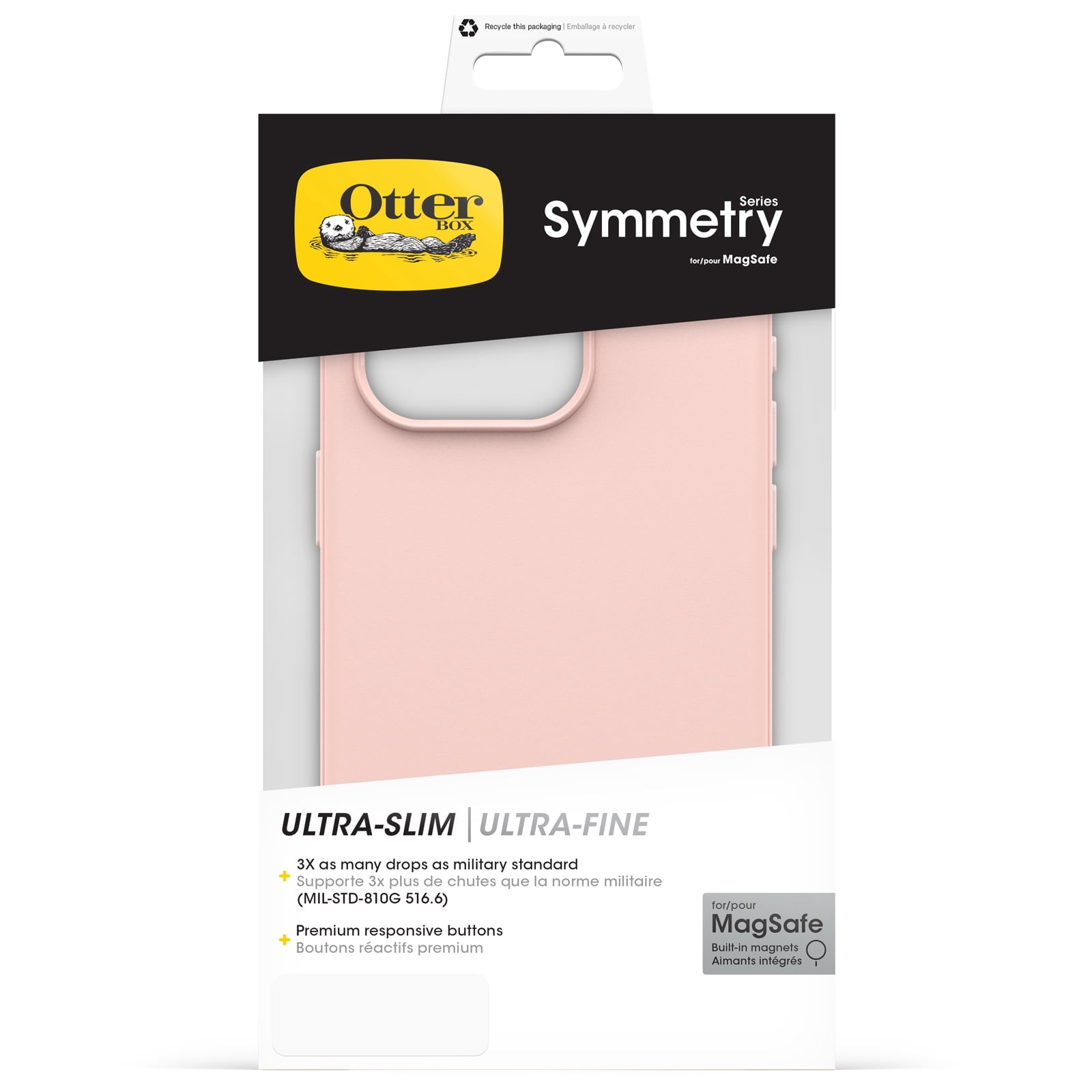 OtterBox Symmetry Series for MagSafe Case for iPhone 15 Pro - Ballet Shoes