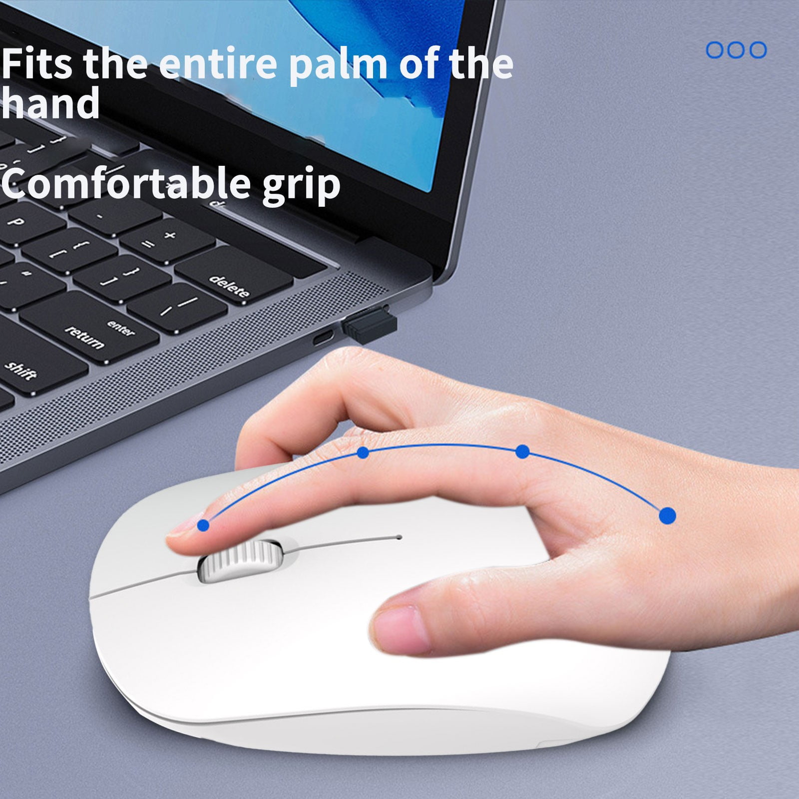 3 Set of 2.4G Wireless Mute Bluetooth Mouse Laptop Office Business Mouse