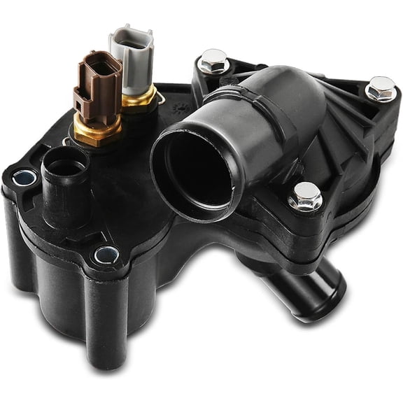 A-Premium Engine Coolant Thermostat Housing Assembly Compatible with Ford Explorer Ranger Explorer Sport Trac Mazda B4000 Mountaineer 2000-2008 V6 4.0L