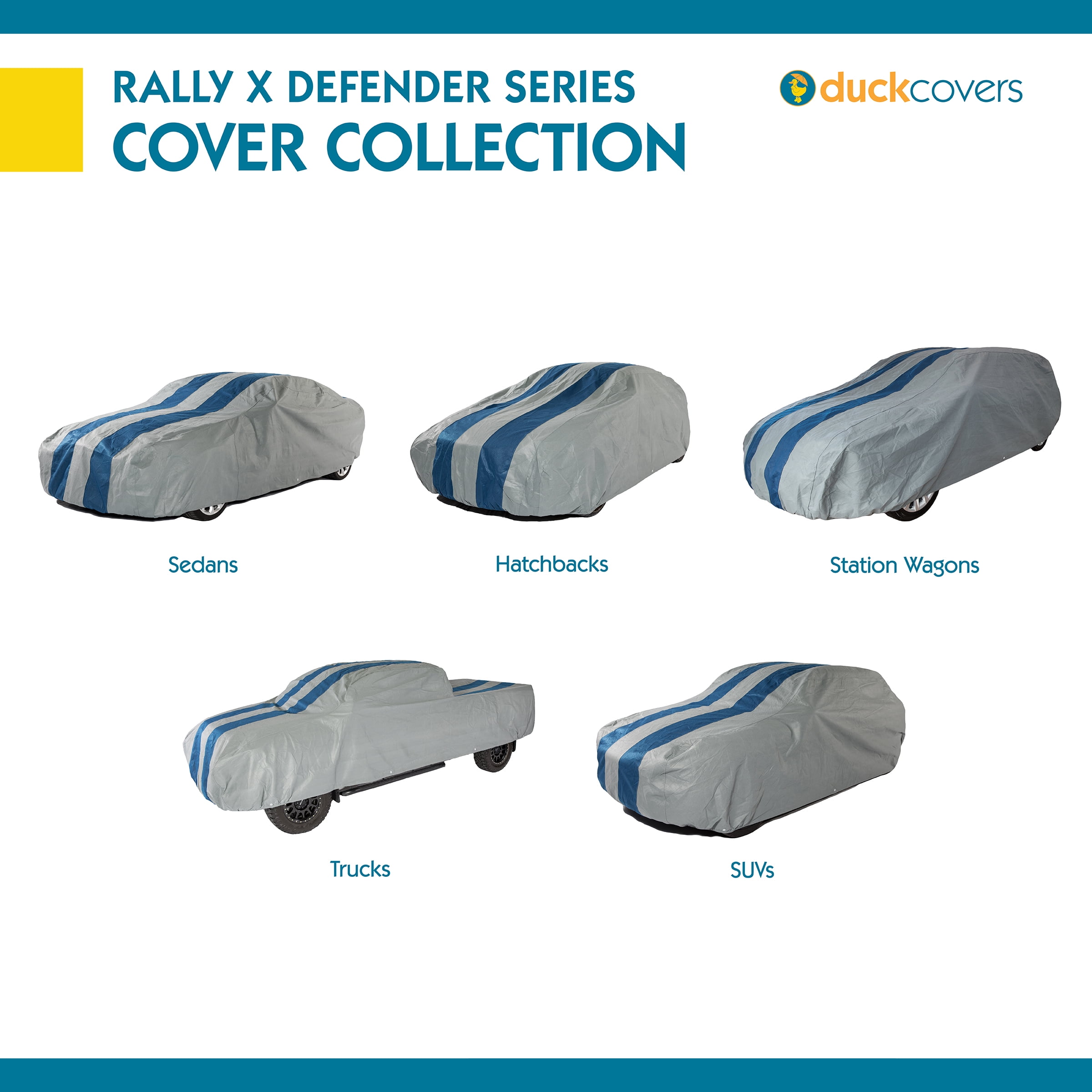Duck Covers Rally X Defender Hatchback Cover, Fits Hatchbacks up to 15 ft.  in. L