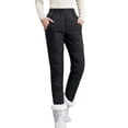 thumbnail image 2 of BILIKEYU Fleece Lined Jeans for Women, Wide Leg Sweatpants Women, Winter Clothing for Women, 2 of 5