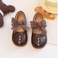 thumbnail image 5 of RotHome Girls Flats Toddler Mary Jane Oxford Shoes Perforated Design Round Toe Non-Slip Flexible Soft Sole Breathable Lightweight Classic Dressy Uniform Footwear, 5 of 7