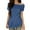 Blue, variant on Lixiuxyad Womens Off The Shoulder Tops Summer Casual Short Sleeve T Shirts Blouse Basic Tee,Black L