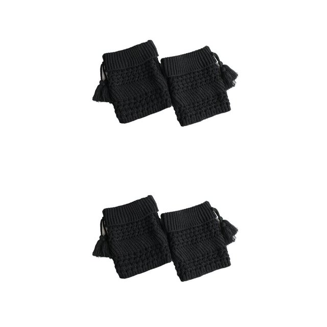Cateissary Calentador de piernas, cubrebotas, puños con colgante de flecos, accesorio para ropa Type1 NO1