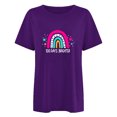 thumbnail image 4 of Fiudx Ofertas Flash Del Día Camiseta Escolar para Mujer, Camiseta de Profesora de 100 Días, Camiseta Feliz de 100 Días, Impresión de Letras, Enseñanza, Manga Corta, 4 of 4