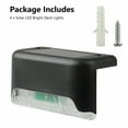thumbnail image 6 of 4-Pack Solar Step Lights - IP65 Waterproof LED Deck Lights for Pathway, Stairs & Garden, Auto On/Off, Dusk-to-Dawn Lighting, 6 of 7