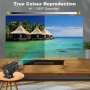 Smart Mini Projector HY320 with Android 11.0, Native 1080P 4K Support, WiFi 6 & BT5.0, Auto Keystone, 180° Adjustable Stand, Portable Home Theater Projector for Phone/TV Stick/Laptop