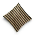 thumbnail image 5 of Brown Stripes 16x16 Inch Plush Velvet Pillowcase Double Sided Print, Hidden Zipper, 5 of 7