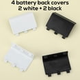 thumbnail image 3 of 4pcs Battery Back Cover for Xbox One Controller, Replacement Accessories Battery Back Cover [NOT for Xbox Series X/S] Battery Back Shell Covers Repair Part for Wireless Controller, 3 of 7
