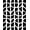 Black White, Pattern 15, variant on ODIKA 8'x10' Washable Area Rug Geometric Contemporary Interlocking Arch Abstract Mid Century for Dining Room, Large Office, Lounge, Non-Slip Chair-Friendly Mat