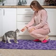 thumbnail image 3 of Purple Leopard Print Kitchen Rugs Sets Of 2,Anti Fatigue Kitchen Mat Rugs Non Slip Washable,Decorative Kitchen Floor Mats for Kitchen,Sink,Laundry,17"x30"+17"x47", 3 of 7