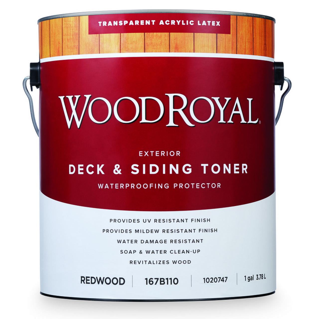 WoodRoyal Transparent Redwood Acrylic Latex Exterior Deck & Siding ...