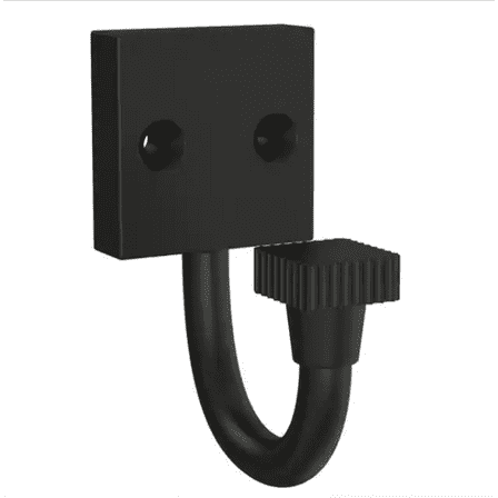 Liberty B43206-FB Simple Square 2 7/8" Single Prong Hook Flat Black