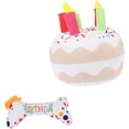 thumbnail image 1 of 2 piezas de juguetes para morder y masticar, adorable pastel para cachorros, juguete para cachorros, divertidos masticadores para gatos, suministros de dibujos animados para gatos, entrenamiento Molar ER, 1 of 5