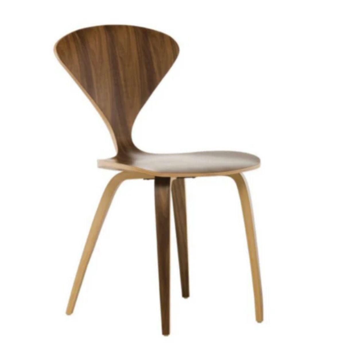 Set of 2 Sarine-Style Wooden Dining Chairs – Walnut Wood Construction, Sturdy and Timeless Design for Dining Room or Kitchen