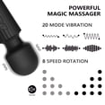 thumbnail image 5 of SIKXTOA Vibrator Wand, Female Adult Sex Toys, Vibrators for Her, Wand Massager, Clit Stimulator Sex Toy, Dildo, with 8 Speeds of Pleasure & 20 Patterns, Powerful,Waterproof, 5 of 7