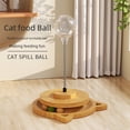 thumbnail image 2 of Bola de hierba gatera giratoria de resorte de madera maciza, traje de comida para gatos, bola que cae, juguete para mascotas, suministros, 2 of 5