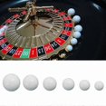 thumbnail image 2 of 5pcs Russian Roulette Ball Casino Roulette Game Replacement Ball Acrylic White Ball 12/14/16/18/20/22mm, 2 of 5