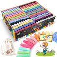 thumbnail image 1 of Juego de tizas para aceras SMALL FISH, 280 unidades, en 24 colores, para niños, 1 of 8