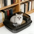 thumbnail image 7 of KOYPTL Semi Enclosed Cat Litter Box with High Side Litter Spade Anti-Splashing Kitty Litter Box Removable Open Top Litterbox Small Cats Litters Pan Kitten Toilet for Small Animal Rabbit Easy Clean, 7 of 7