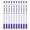 Purple, variant on YAHHU 10pcs DIY Water Soluble Erasable Pen Fabric Marker Tailoring Tool Accessories Single Head Purple, 6.69 inches / 17 cm Length, Sewing Tracing Tool