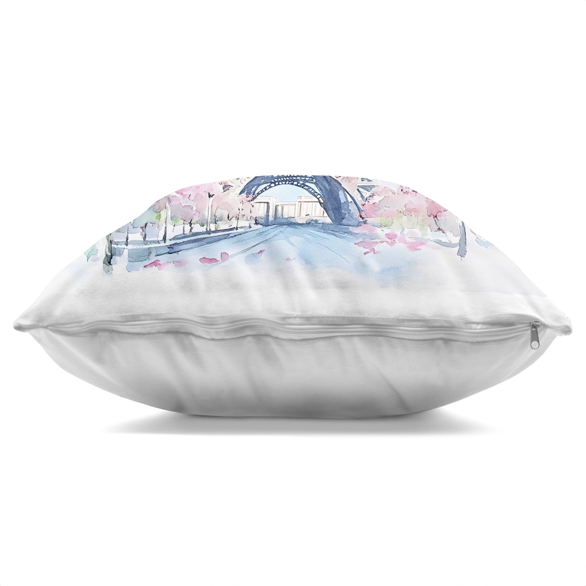 Stupell Industries Eiffel Tower Cherry Blossoms Decorative Printed Throw Pillow, design by Creative Studio