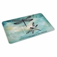 thumbnail image 4 of Turquoise Dragonfly Door Mat Indoor Outdoor, Country Gradient Black Animals Non Slip Welcome Mat with Rubber Backing, Absorbent Fabric Front Door Mats Entryway Rug for Home Patio Entrance 24"x36", 4 of 9