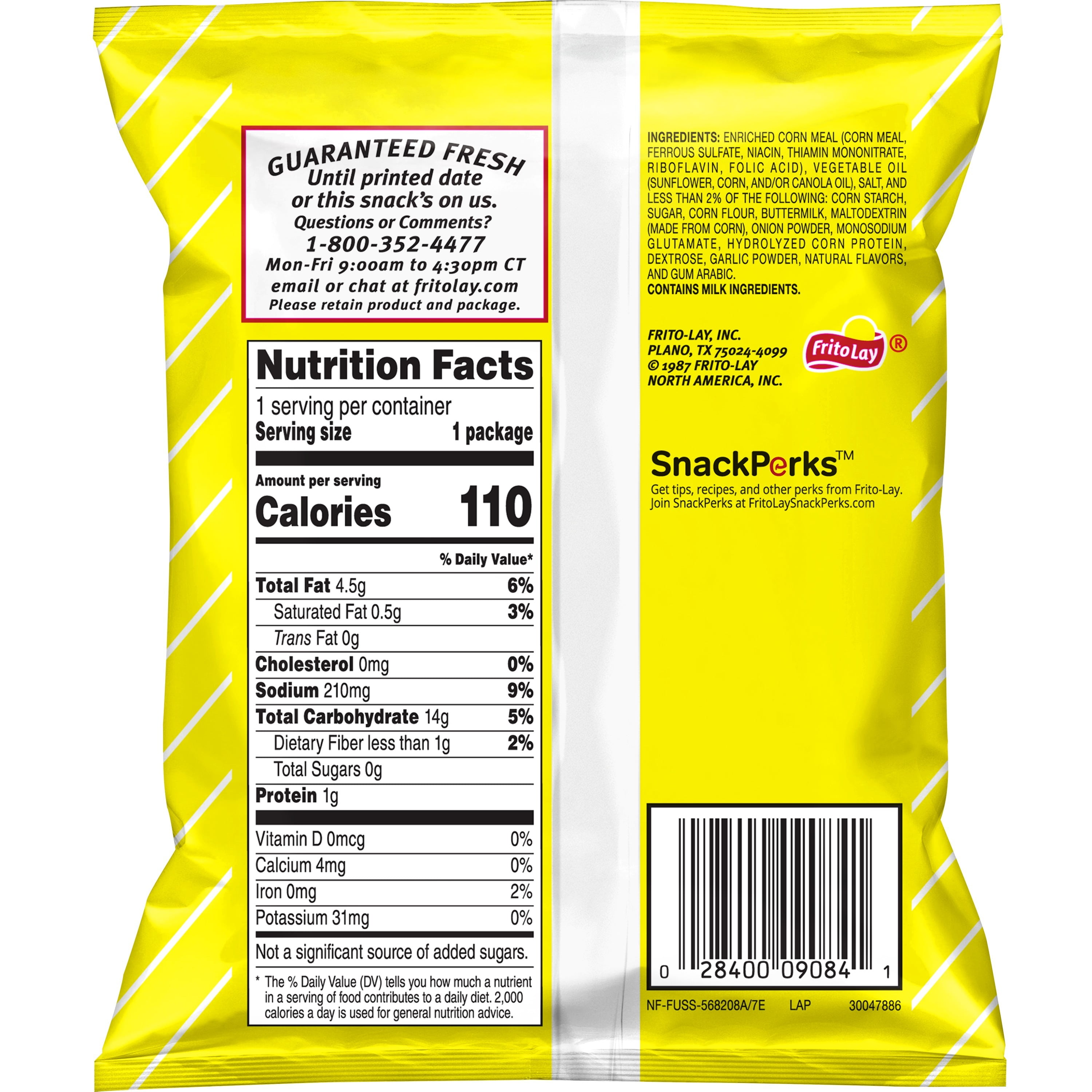 Funyuns Onion Rings Flavored Snack Chips, 0.75 oz Bag