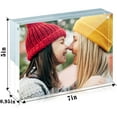 thumbnail image 6 of 5 Pack Acrylic Frame 5x7, 20% Thicker, 24mm Thick Frameless Clear Picture Frame, Double Sided Magnetic Photo Frame, Free Standing Desktop Display Stand Acrylic Picture Frames, 6 of 7