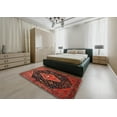 thumbnail image 5 of Ahgly Company Machine Washable Indoor Square Traditional Chestnut Brown Area Rugs, 3' Square, 5 of 7