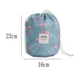 thumbnail image 2 of Bolsa de cosméticos multifuncional cilíndrica con cordón portátil, 2 of 5