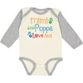 thumbnail image 3 of Inktastic Mimi and Poppa Love Me Boys or Girls Long Sleeve Baby Bodysuit, 3 of 5