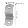 thumbnail image 2 of FUTUREORYY 50pcs Photo Frame Corner Fasteners Silver Iron Hardware for Indoor Use, 2 of 8