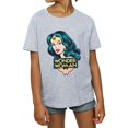 thumbnail image 3 of Wonder Woman T-Shirt Tête de Fille, 3 of 5