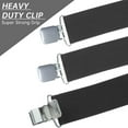 thumbnail image 6 of Men's 2 Inch Heavy Duty Suspenders，Adjustable X-Back with Strong Clips for Work,Jeans,and More, 6 of 7