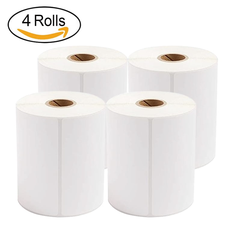 250 Pack 4x6 Thermal Shipping Label Rolls - Permanent FBA Labels Compatible With Zebra, Rollo, Neatoscan Printers