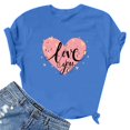 thumbnail image 3 of Birdeem T-Shirt Mode Femme Imprimé Col Rond Manches Courtes Blouse Ample, 3 of 12