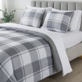 thumbnail image 3 of Mainstays Grey Plaid Bed-in-a-Bag, Adult, Unisex, 3 of 15