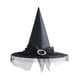 thumbnail image 5 of Sombrero de bruja de Halloween, accesorio de disfraz de mago, sombrero puntiagudo para adulto para Halloween Negro, 5 of 7
